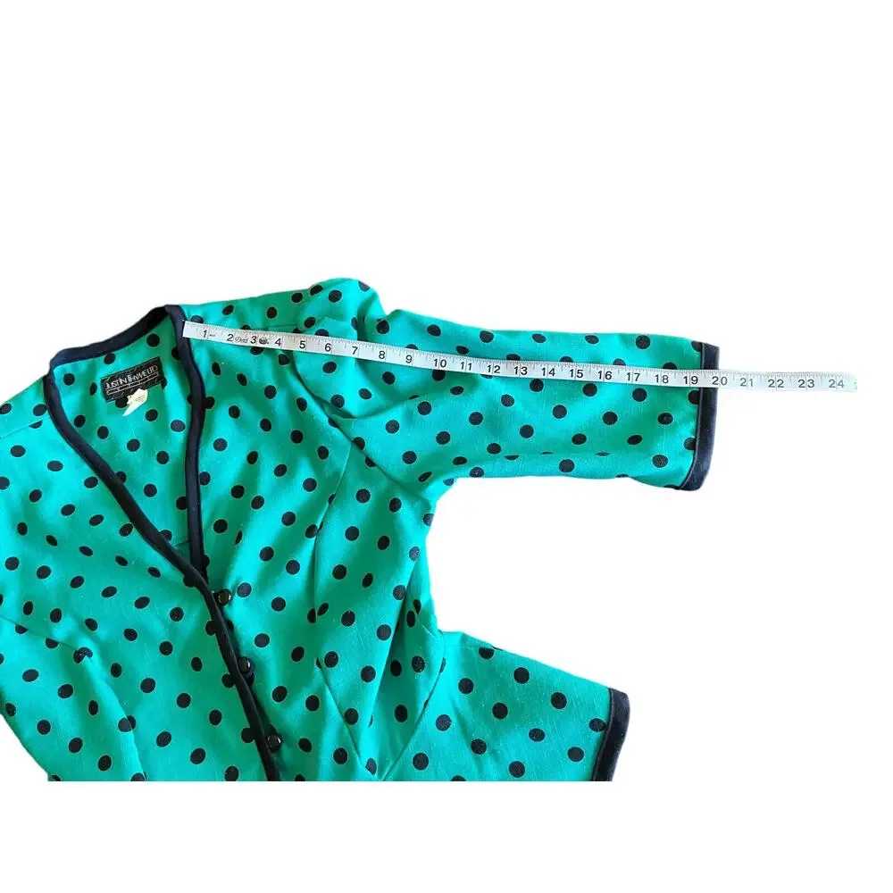 VTG Just In Thyme Women’s Petite 16 Polka Dot Retro Blazer (10/M) - Picture 10 of 13